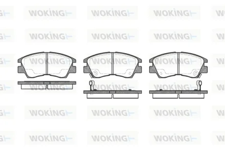 Колодки гальмівні WOKING P3753.02