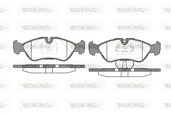 Колодки гальмівні WOKING P3863.30 (фото 1)