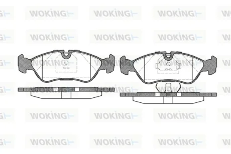Колодки гальмівні WOKING P3863.30