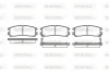Гальмівні колодки зад. Galant/Pajero 87-12 (107.8*41.1*15.5) WOKING P3913.02 (фото 1)
