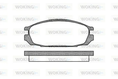 Колодки гальмівні WOKING P3923.00