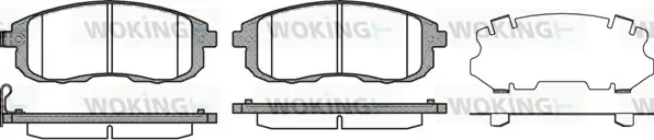 Колодки гальмівні WOKING P3933.11 (фото 1)