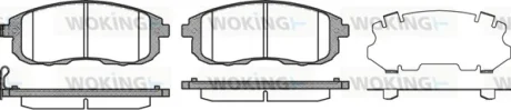 Колодки гальмівні WOKING P3933.11