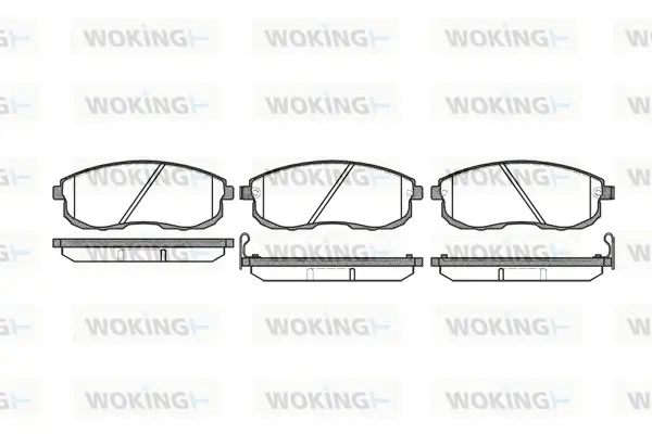 Гальмівні колодки пер. Nissan Maxima 88-00 (sumitomo) WOKING P393312 (фото 1)