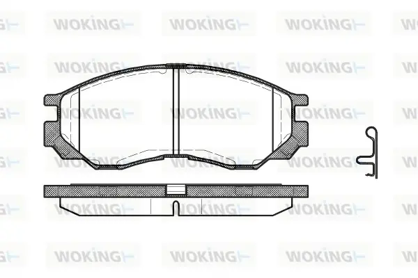 Колодки гальмівні WOKING P4833.00 (фото 1)