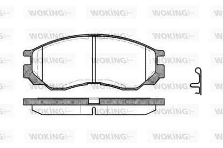 Колодки гальмівні WOKING P4833.00