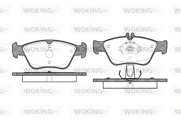 Колодки гальмівні WOKING P4863.00 (фото 1)