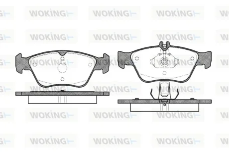 Колодки гальмівні WOKING P4863.00
