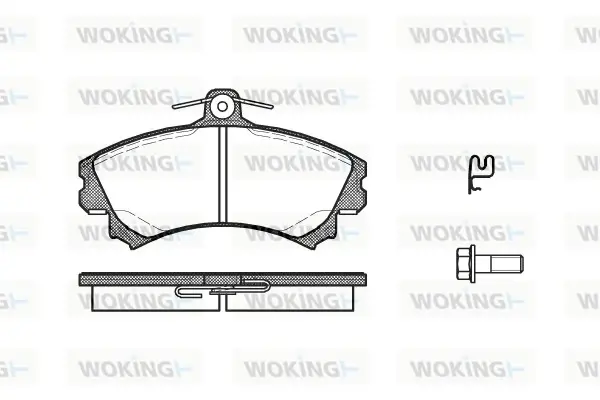 Колодки гальмівні диск. перед. (вир-во Remsa) Mitsubishi Colt 04> WOKING P4903.21 (фото 1)
