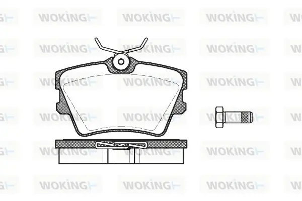 Колодки тормозные дисковые Renault Trafic III 1,6DCi 15> / VW T4 / задн (P4913.0 WOKING P491300 (фото 1)