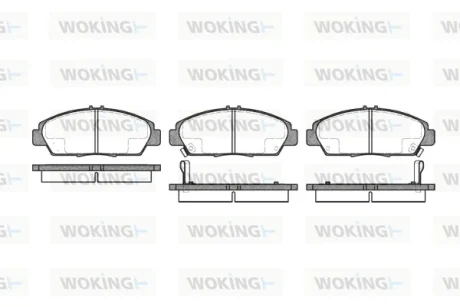 Колодки гальмівні WOKING P5063.02