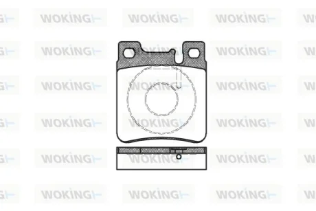 Гальмівні колодки пер. W202/210 (ATE)/211 4Matic WOKING P5073.00