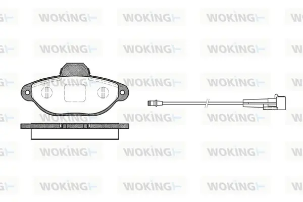 Колодки гальмівні WOKING P5143.01 (фото 1)