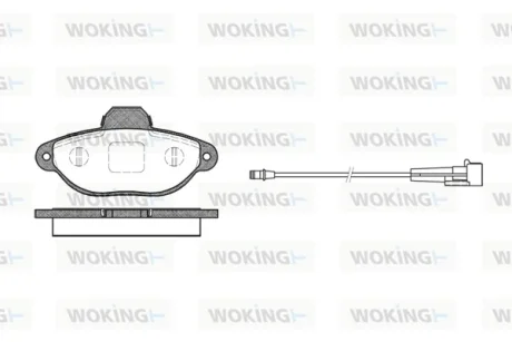 Колодки гальмівні WOKING P5143.01