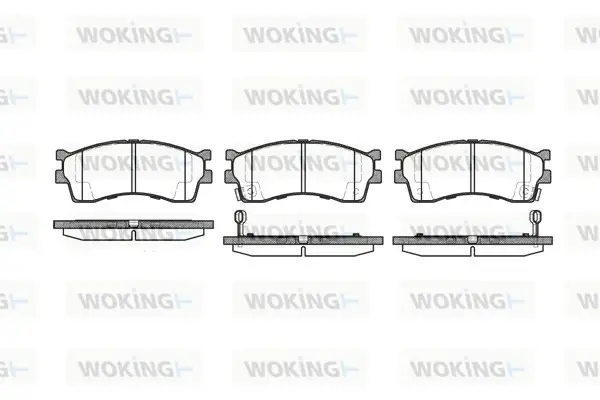 Колодки гальмівні WOKING P5153.32 (фото 1)