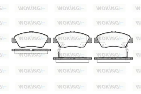 Колодки гальмівні WOKING P5183.02