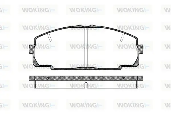Колодки гальмівні WOKING P5213.20 (фото 1)