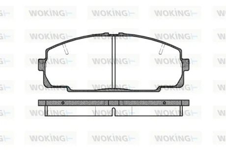 Колодки гальмівні WOKING P5213.20