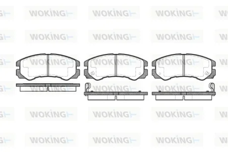 Колодки гальмівні WOKING P5253.02