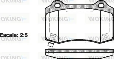 Колодки гальмівні WOKING P5343.54