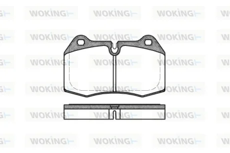 Колодки гальмівні WOKING P5413.00