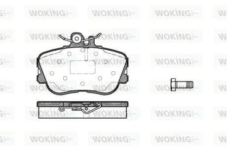 Колодки гальмівні передні WOKING P5453.00