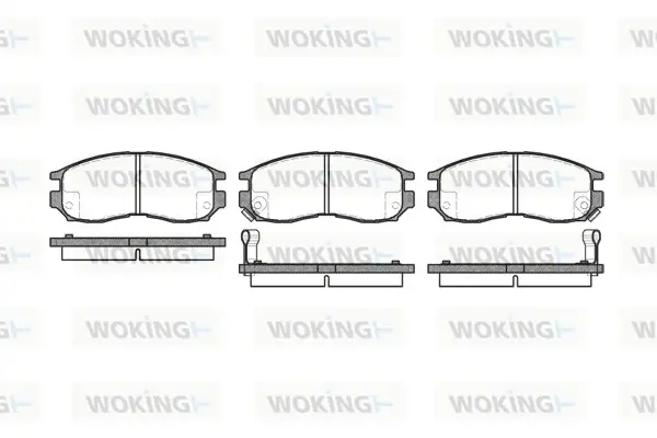 Колодки гальмівні WOKING P5603.02 (фото 1)