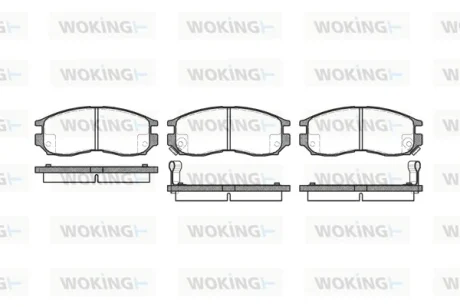 Колодки гальмівні WOKING P5603.02