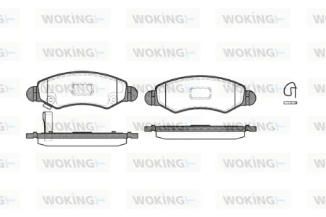 Колодки гальмівні WOKING P6023.21