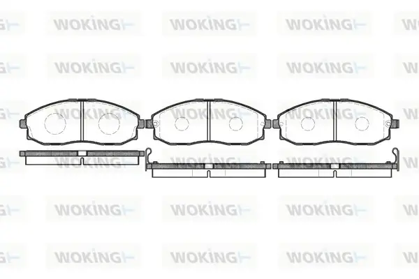 Колодки гальмівні WOKING P6033.02 (фото 1)