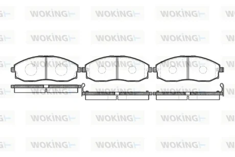 Колодки гальмівні WOKING P6033.02