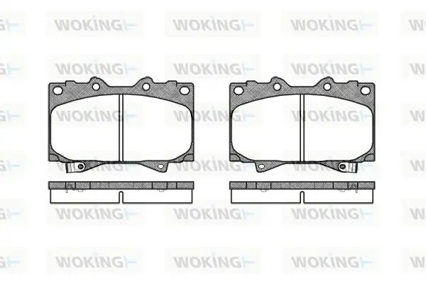 Колодки гальмівні диск. перед. (вир-во Remsa) Land Cruiser Prado (_J15_) (09-)/Mitsubishi Pajero IV (09-) WOKING P6073.04 (фото 1)