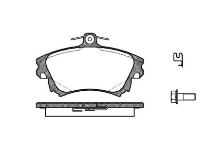 Гальмівні колодки пер. S40/V40 95-04 WOKING P6083.02