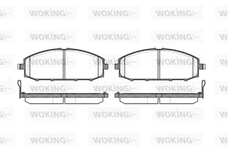 Колодки гальмівні WOKING P6113.04