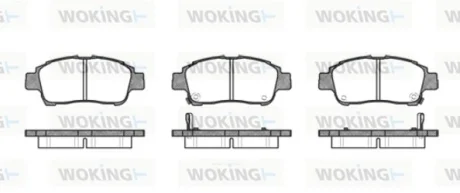 Колодки гальмівні WOKING P6123.02