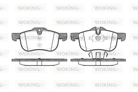 Колодки гальмівні WOKING P6193.00
