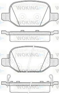 Колодки гальмівні WOKING P6273.52