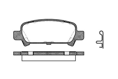 Колодки тормозные диск. задн. (Remsa) Subaru Forester (sg) 2.0 02-,Subaru Forester (sg) 2.5 02- WOKING P6293.02