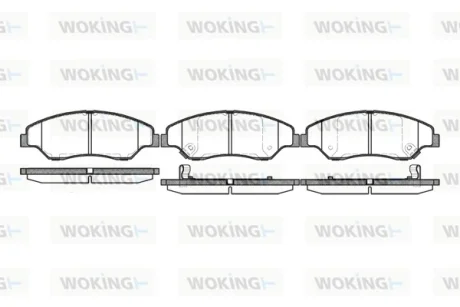 Колодки гальмівні WOKING P6393.02