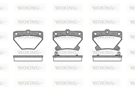 Колодки гальмівні WOKING P6413.02