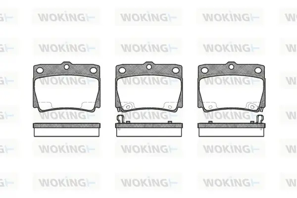 Гальмівні колодки Pajero/Pajero Sport 90-15 1.8-3.0 WOKING P650302 (фото 1)