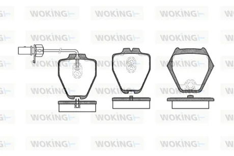 Колодки гальмівні WOKING P6523.02