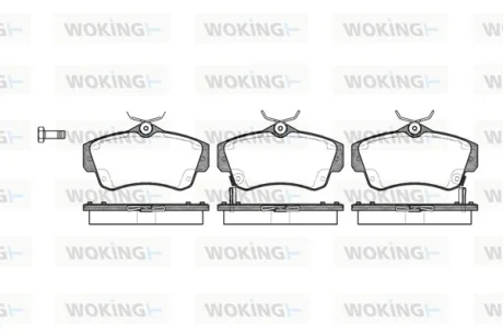 Колодки гальмівні WOKING P6533.02