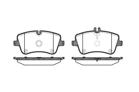 Колодки тормозные дисковые MB C203 / перед (P6683.00) WOKING P668300