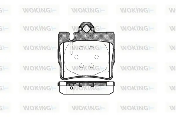 Колодки гальмівні диск. задн. (вир-во Remsa) MB S-CLASS (W220) (98-06) WOKING P6703.00 (фото 1)