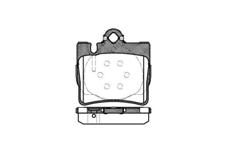 Колодки гальмівні диск. задн. (Remsa) MB S-CLASS (W220) (98-06) WOKING P6703.00