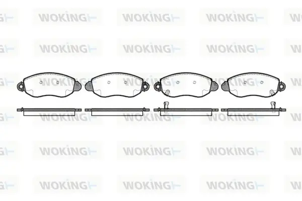 Колодки гальмівні WOKING P6723.02 (фото 1)