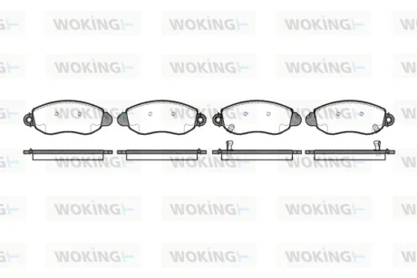 Колодки гальмівні WOKING P6723.02