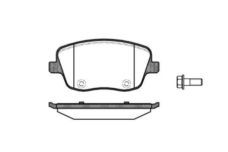 Гальмівні колодки пер. VW Polo 02-/Skoda Fabia 99-14 (TRW) WOKING P6753.00