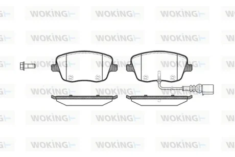 Колодки гальмівні WOKING P6753.01